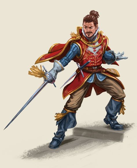 ArtStation - Ebelo - D&D Bard, Bastien Aufrere Dnd Bard, Npc Art, Steampunk Artwork, Dnd Races, Character Portrait, All For One, Human Male, Fantasy Armor, Male Characters