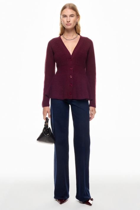 Peplum Cardigan by Derek Lam Collective | Rent the Runway Peplum Cardigan, Rent The Runway, Derek Lam, Thanksgiving