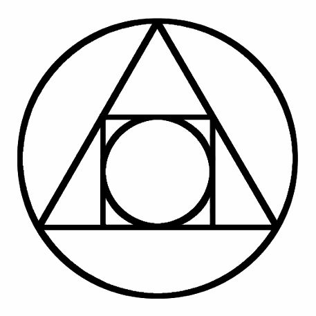 Squaring the Circle-deciphering the symbol Mental Alchemy, Alchemy Tattoo, Triangle Symbol, Alchemic Symbols, Alchemy Symbols, Symbol Tattoos, Magnum Opus, Sacred Symbols, Ancient Symbols