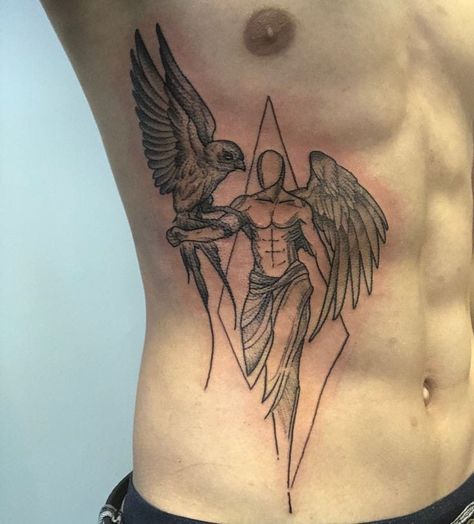 Mythology Tattoo Ideas, Rose Neck Tattoo, Wing Tattoo Men, Band Tattoo Designs, Tattoo Inspiration Men, Back Tattoos For Guys, Greek Tattoos, Tatuaje A Color, Eagle Tattoo