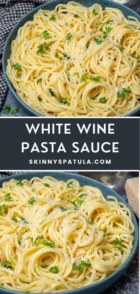 White Wine Pasta Sauce Wine Pasta Sauce, White Wine Pasta Sauce, Vegan Mushroom Pasta, Mushroom Recipes Pasta, Creamy Pasta Sauce, Creamy Mushroom Pasta, White Sauce Pasta, Vegan Mushroom, Food Easy