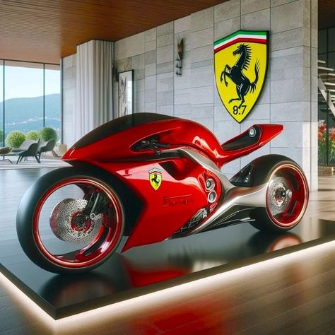 Ferrari Bike, Motos Bobber, Quad Bikes, Best Motorbike, Bagger Motorcycle, Custom Street Bikes, Custom Sport Bikes, Futuristic Motorcycle, Concept Motorcycles