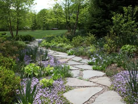 Pictures of garden pathways and walkways | DIY Shed, Pergola, Fence, Deck & More Outdoor Structures | DIY Garden Walkways, Flagstone Path, Backyard Walkway, Walkway Landscaping, Concrete Stepping Stones, Garden Pathways, Pathway Landscaping, Walkways Paths, Path Ideas