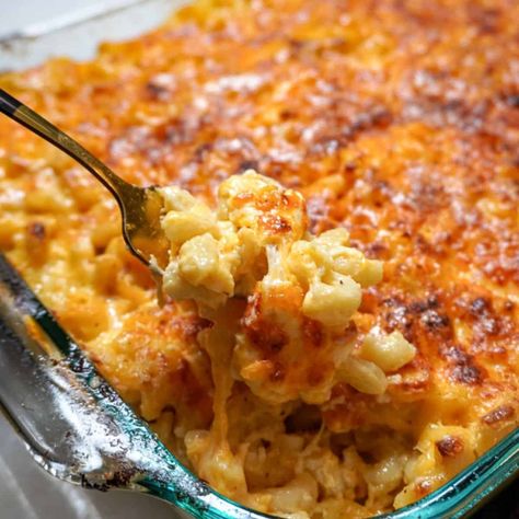 Southern Macaroni and Cheese is loaded with three different cheeses, butter, and milk to create the ultimate cheesy dish. A soul food staple. Best Ever Baked Mac And Cheese, Macs Mac And Cheese Recipe, Baked Mac And Cheese Soul Food, Macaroni And Cheese With Cheddar Soup, Soulfood Dressing Recipe, Best Ever Mac And Cheese Baked Macaroni, Multiple Cheese Mac And Cheese, Best Soul Food Mac And Cheese Recipe, Custard Macaroni And Cheese