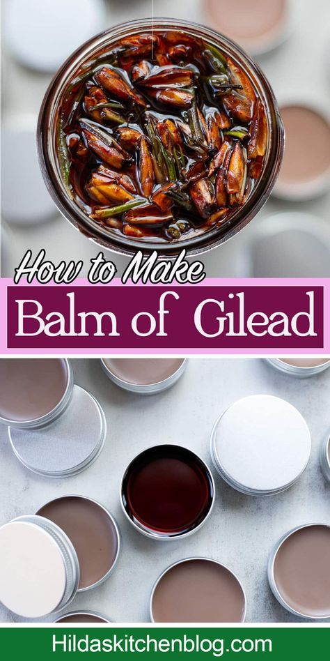 Balm of Gilead is a salve used to treat various ailments, including eczema, psoriasis, and arthritis. It's prepared with buds from cottonwood trees. Diy Salves And Balms, Making Balms And Salves, Balm Of Gilead Recipe, Herbal Healing Salve Recipe, How To Make Salve With Herbs, Balm Of Gilead, Oil Cleansing, Herbal Salves, Salve Recipes