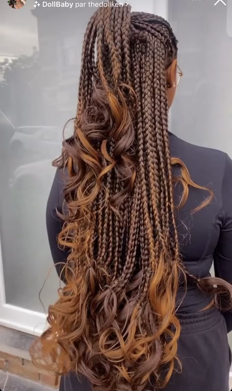 French Curls Braids Large Size, Thick French Curl Braids, Fresh Curl Braids, Jumbo French Curl Braids, Large French Curl Braids, Pony Braids, Braids Hair Ideas, Creative Braids, French Curl Braids