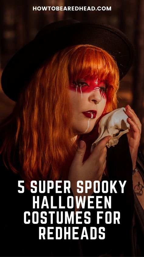 If you’re into the spooky element of Halloween, you might want to dress up as something scary. Here are 5 of our favorite spooky Halloween costumes for redheads! Halloween Ideas For Red Hair, Red Hair Halloween Costumes Women, Halloween Costumes For Redheads Women, Halloween Costumes Orange Hair, Halloween Costumes Women Red Hair, Costume For Redheads, Orange Hair Halloween Costumes, Halloween Costumes For Red Hair, Halloween Costumes With Red Hair