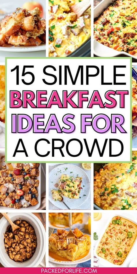 Breakfast for a crowd can now be easy & delicious Discover our favorite make ahead breakfast casseroles for a crowd, including breakfast casseroles of all sorts. Use these as brunch recipes for a crowd that are perfect for holiday gatherings, Christmas morning, Easter or special occasions. Enjoy quick breakfasts for a crowd to add to your meal prep. make ahead breakfast casserole, breakfast casserole make ahead healthy brunch recipes Breakfast For Work Meeting, Quick Breakfast For Large Groups, Breakfast For Parties, Easy Breakfast Ideas For Company, Brunch Meeting Food Ideas, Football Team Breakfast Ideas, Easy Breakfast Burritos For A Crowd, Breakfast Ideas For 100 People, Breakfast Crowd Make Ahead