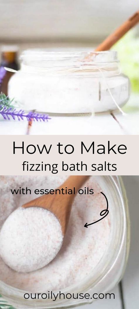 Learn how to make fizzing bath salts for ultimate relaxation and aromatherapy benefits. Fizzy bath powder can be a fun addition to kids’ bath time or can be used for calming before bedtime. This recipe is both simple to make and easy to use. Fizzy Bath Powder, Bath Salt Bar, Diy Bath Salts Recipe, Diy Bath Salts With Essential Oils, Esthetic Business, Bath Salts Diy Recipes, Bubbling Bath Salts, Detox Bath Recipe, Diy Bath Salts