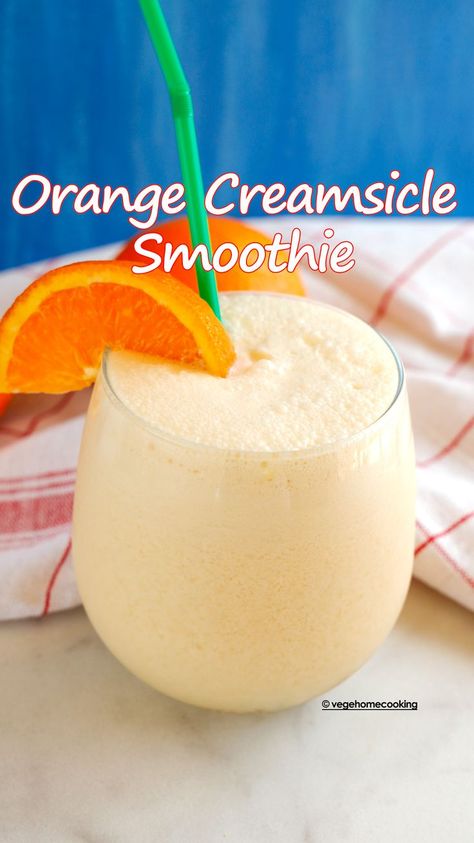 Creamsicle Smoothie Healthy, Orange Dream Smoothie, Dreamsicle Orange Punch, Frozen Orange Juice Recipes, Orange Juice Recipes Drinks, Orangesicle Smoothie, Orange Drink Recipes, Fresh Orange Recipes, Mandarin Orange Smoothie