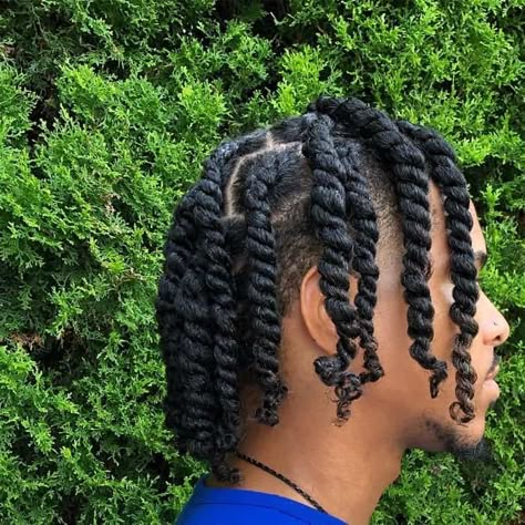 20 Two Strand Twists for Men (2020 Coolest Trends) – HairstyleCamp Twist For Men, Two Strand Twist Hairstyles, Mens Twists Hairstyles, Hair Twists Black, 2 Strand Twist, Braid Styles For Men, Curly Hair Fade, Twists Hairstyles, Cornrow Hairstyles For Men