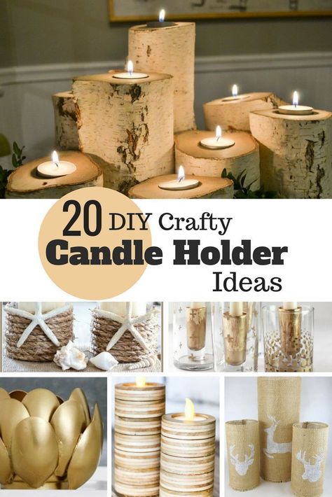 I'm in love with these DIY Crafty Candle Holder ideas! Especially the one made out of plastic spoons! Genius. #diycandles #diy Candle Holder Ideas, Diy Candle Holder, Diy Wreath Making, Silk Wreaths, Pink Dorm, Farmhouse Side Table, Cute Dorm Rooms, Diy Candle Holders, Craft Things