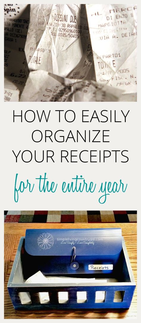 Having an organized receipt system will not only save you time but money as well.  via @SLcountrygal Business Receipt Organization, Receipt Organization Ideas, Business Receipt, Receipt Organization, Room Decor Crafts, Organizing Paperwork, Paper Clutter, Home Decor Diy Crafts, Organize Declutter