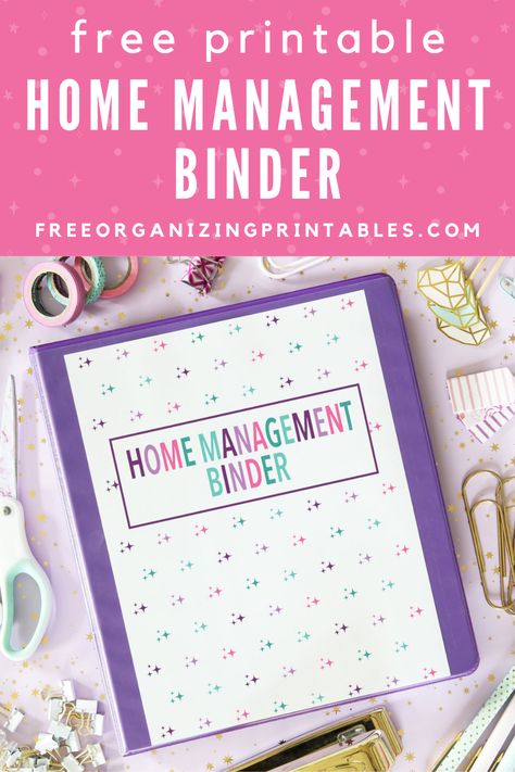 Organize Your Life Printables, Home Binder Ideas, Household Planner Home Management Binder Free Printables, Diy Binder Planner Ideas, House Binder Printables Free, Home Organiser Ideas, Family Management Binder, House Management Binder, Home Organization Binder Printables Free