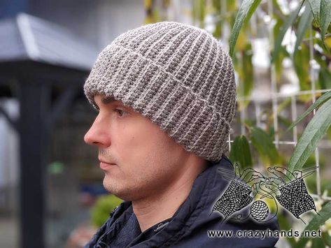 Mens Beanie Crochet Pattern, Crochet Mens Hat Pattern, Mens Hat Pattern, Solid Color Crochet, Mens Crochet Beanie, Unisex Crochet, Beanie Pattern Free, Crochet Mens Hat, Crochet Beanie Pattern Free