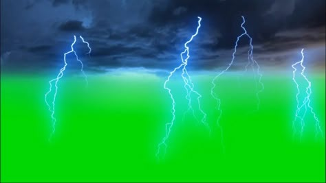 Green Screen Effects Videos Design, Thunder Sky, Green Screen Video Effect, Lightning Effect, Green Screen Images, Weather Control, Green Screen Photo, Green Screen Footage, Sky Green