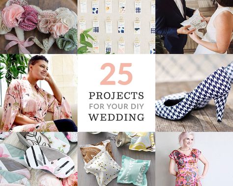 25 Projects for Your DIY Wedding | Spoonflower Blog Wedding Sewing Projects, Groomsmen Grey Pants, Groomsmen Grey, Templates Free Design, Wedding Expo, Yellow Tie, Wedding Pillows, Events Ideas, Catholic Wedding