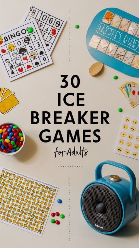 30 Ice Breaker Games for Adults – Fizzy Flare Interactive Ice Breakers For Adults, Ice Breaker Games For Adults Parties, Ice Breaker Games For Large Groups, Fun Ice Breakers For Adults, Fun Ice Breaker Games For Adults, Quick Ice Breaker Games, Icebreaker Games For Adults, Icebreakers For Adults, Group Games For Adults Indoor