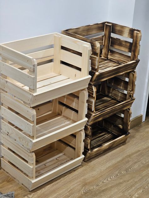 Old wooden crates