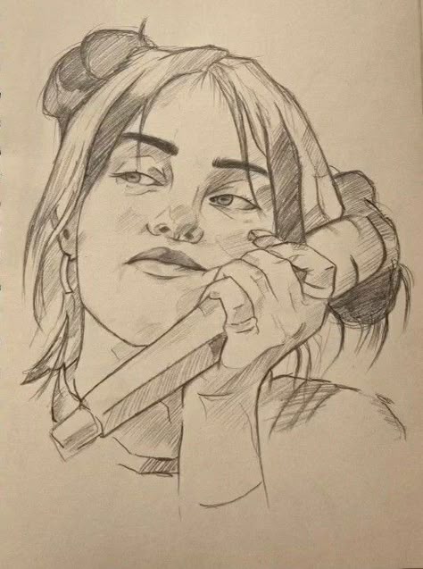 Billie Eilish Cartoon Art, Billie Eilish Drawing Ideas, Billie Eilish Sketch Easy, Billie Eilish Desenho, Singer Sketch, Billie Drawing, Billie Eilish Drawing, Billie Eilish Birthday, Sketching People