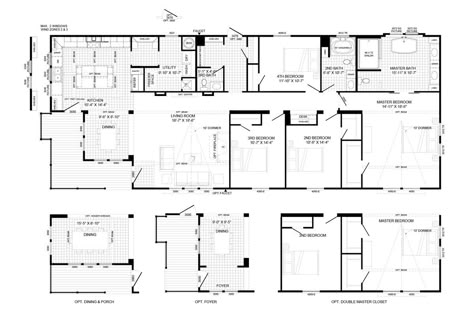 THE LULABELLE Floor Plan Clayton Modular Homes, White Chili Chicken, Master Suite Floor Plan, Chili Chicken Recipe, Suite Floor Plan, Modern Mobile Homes, Home Plan Ideas, New Mobile Homes, Home Floorplans