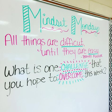 See this Instagram photo by @heaven_in_7th • 53 likes Monday Morning Classroom Activities, Mindset Monday Activities, Monday Classroom Morning Message, Mindset Monday Questions, Mindfulness Monday Activities, Mindful Monday Classroom, Mindful Monday Morning Message, Whiteboard Prompts Monday, Monday Classroom Board