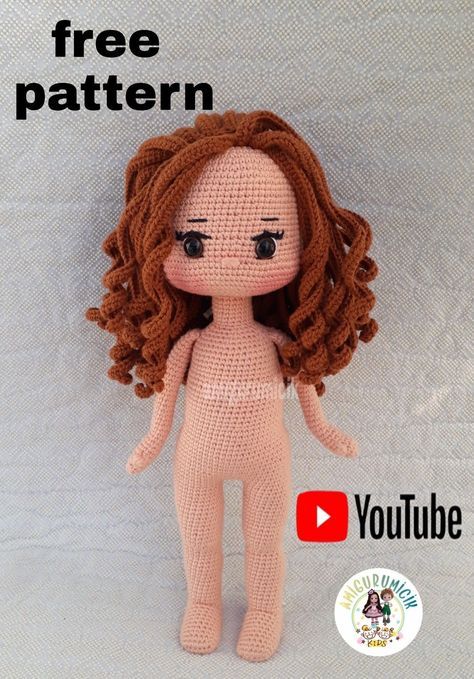 Amigurumi Dalin Bebek Tarifi Yarn Diy Projects, Crochet Doll Clothes Free Pattern, Doll Amigurumi Free Pattern, Crochet Backpack Pattern, Diy Crochet Toys, Crochet Doll Tutorial, Crochet Dolls Free Patterns, Pola Amigurumi, Crochet Doll Pattern