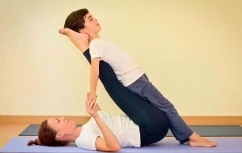 Yoga Challenge For 2, Sister Yoga Poses, Weird Yoga Poses For Two People, Yoga Positions For 2 People, Yoga Poses For Two People Easy, Two Ppl Yoga Poses, Couples Yoga Poses Easy, 2 Person Yoga Poses Easy Fun, 2 People Yoga Poses For Kids