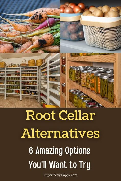 6 Alternatives to a Traditional Root Cellar. Whether you grow your fruits and vegetables or prefer buying them in bulk to save money, it helps to have a root cellar at home to use to keep these… More Chest Freezer Root Cellar, Barrel Root Cellar, Simple Root Cellar, Basement Cold Storage Room, Diy Root Cellar Above Ground, Refrigerator Root Cellar, Building A Cellar, How To Build A Root Cellar Food Storage, Underground Root Cellar Plans