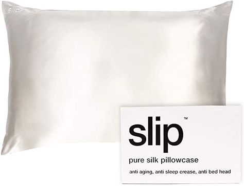 Slip Pillowcase, Best Silk Pillowcase, Silk Pillowcase Hair, How To Clean Pillows, Xmas List, Silk Pillow, Cotton Pillow Cases, Silk Pillowcase, Bed Head