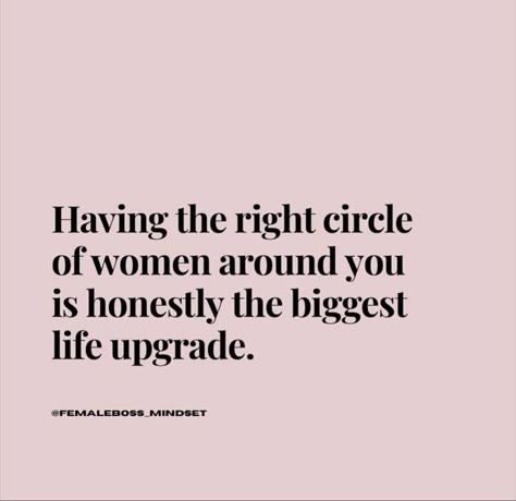 Having the right circle of women around you is honestly the biggest life upgrade. Circle Of People Quotes, My Circle Of Friends Quotes, Women Gathering Quotes, Small Friends Circle Quotes, Close Circle Of Friends Quotes, Women’s Circle Quotes, Small Circles Quotes, Support Group Quotes, Your Circle Matters