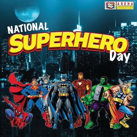 This National Superhero Day, let’s take the moment to acknowledge all our everyday superheroes in disguise and be sure to give them the due recognition they deserve. Arena Animation, Collegepara Siliguri wishes everyone a happy National Superhero Day. Let your inner hero shine through and embrace all your unique powers with pride. National Superhero Day, April Themes, Arena Animation, Superhero Day, Unique Powers, In Disguise, Holiday Specials, Educational Crafts, Social Media Post