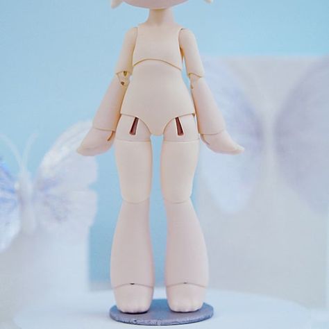 Nendoroid Body Base, Ball Jointed Dolls Cute, Bjd Body Sculpting, Clay Doll Making, Bjd Body Reference, Bjd Doll Base, Ball Jointed Dolls Tutorial, Doll Body Reference, Daikon Legs Art Style