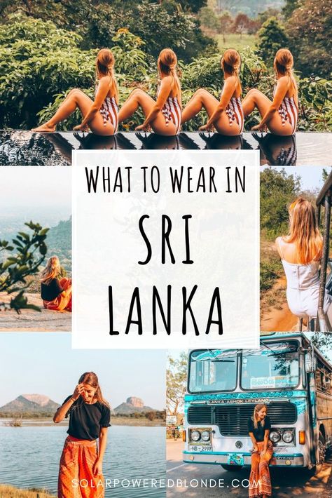 Sri Lankan Outfits, Packing For Sri Lanka, What To Pack For Sri Lanka, Srilanka Outfit Ideas, Sri Lanka Travel Outfit, Sri Lanka Outfit Ideas Women, Sri Lanka Bucket List, What To Wear In Sri Lanka, Sri Lanka Aesthetic Outfit