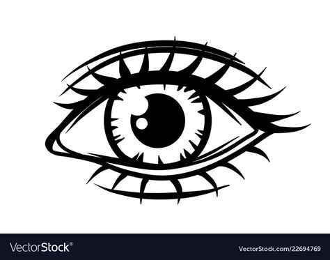 Eye Stencil, Eye Outline, Eyeball Tattoo, Eyes Clipart, Realistic Eye Drawing, Eye Illustration, Tattoo Outline Drawing, Drawing Hands, Drawing Eyes