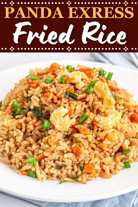 Easiest Fried Rice, Chinese Chicken Fried Rice Recipe Easy, Panda Express Fried Rice Recipe Copycat, Copycat Fried Rice, Crispy Fried Rice Recipe, Panda Express Rice, Rice Cooker Recipes Easy, Panda Express Fried Rice, Fried Rice Bowl