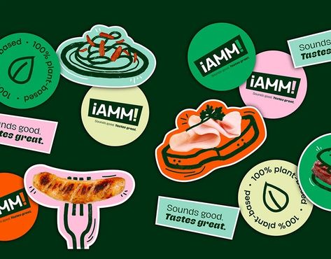 iamm! Meat alternative :: Behance Vegan Food Branding, Organic Food Branding, Vegan Branding, Food Brand Identity, Meat Illustration, Meat Icon, Vegan Meat, Food Branding, Vegan Brands