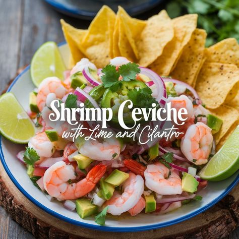 Delicious shrimp ceviche with zesty lime and fresh cilantro, a refreshing and flavorful dish perfect for any occasion. see more/recipe by clicking the pin. Keto Ceviche, Octopus Ceviche Recipe, Ceviche Recipe Fish, Ceviche Bar, Ceviche Shrimp, Ceviche Ingredients, Shrimp Ceviche Recipe, Garlic Meatballs, Mexican Pasta