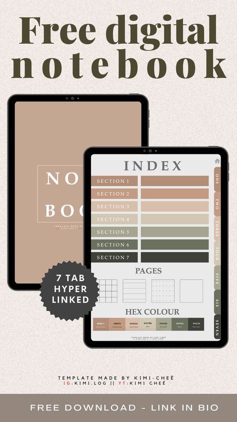 This digital notebook works with iPads or Android Tablets in note-taking apps like Goodnotes, Notability or Noteshelf. 

lined, dotted, square and blank templates. Digital Note Taking Apps For Android, Goodnotes Class Notes Template, Goodnotes Table Of Contents, Free Note Taking Apps Android, Goodnotes Section Dividers, Good Notes Ipad Templates Free, Goodnotes Digital Notebook, Goodnotes Template Ideas, Free Digital Notebook Template Goodnotes