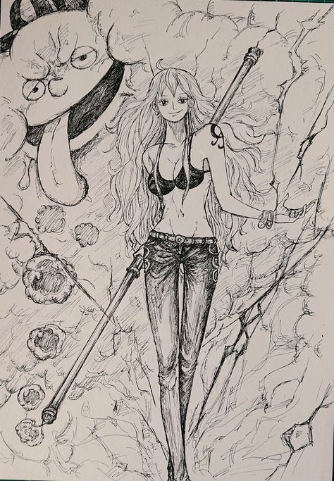 Robin Drawing, One Piece Tattoos, One Piece Nami, Nami One Piece, One Piece Drawing, One Piece Pictures, One Piece Fanart, Cool Anime Pictures, One Piece Manga