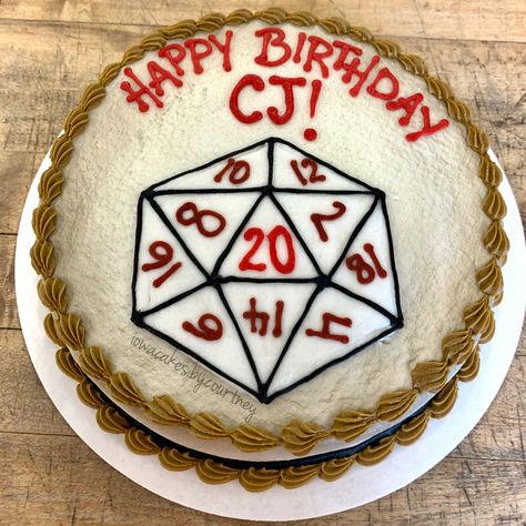 Dungeons And Dragons Cakes, Dungeons And Dragons Cake Birthday, Dungeon And Dragons Cake Ideas, D And D Cake, D&d Cake Ideas, Dnd Birthday Cake, D&d Birthday, Dnd Party Food, D&d Cake