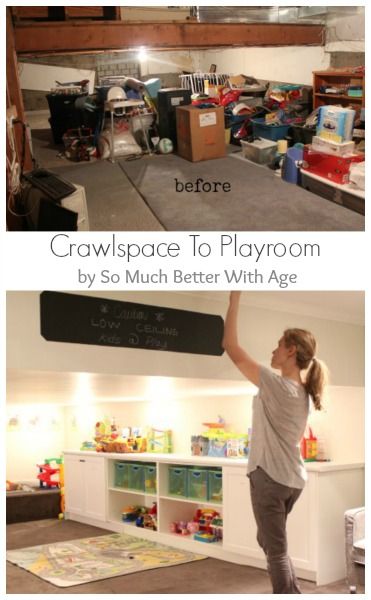 Crawl Space Ideas, Unfinished Basement Playroom, Narrow Basement Ideas, Declutter Basement, Small Basement Bathroom, Low Ceiling Basement, Utility Room Designs, Unfinished Basement Ideas, Basement Bathroom Ideas