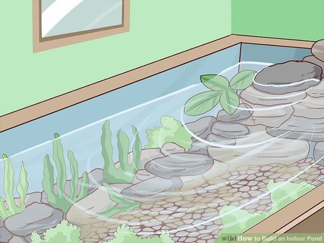 Indoor Koi Pond Ideas, Mini Fish Pond, Elevated Deck Ideas, Indoor Koi Pond, Indoor Pond Ideas, Pond Building, Elevated Deck, Indoor Pond, Mini Pond