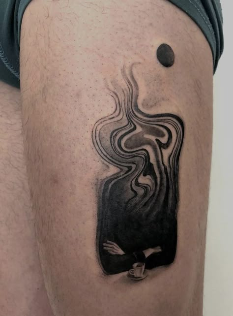 Fake Skin Tattoo, Shadow Tattoo, All Black Tattoos, Solid Black Tattoo, Black Tattoo Cover Up, Sigil Tattoo, Special Tattoos, Henna Tattoo Designs Hand, Tattoo Inspiration Men