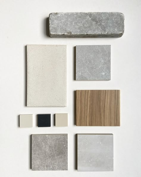 House Floor Colors, Material Mood Board Architecture, Architecture Material Palette, Exterior Material Palette, Minimalism Moodboard Interior, Interior Design Materials Board, Architecture Material Board, Material Boards Interior Design, Interior Palette Mood Boards