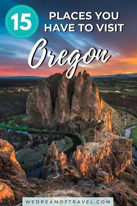 Discover the top 15 natural wonders in Oregon to add to your travel bucket list.  Oregon is truly a treasure trove when it comes to natural landscapes with everything from snowy mountains to pristine beaches, deserts, waterfalls, hot springs, lakes and more.  Check out these must-see places while in Oregon. #Oregon #USA #PacificNorthWest #PNW #Photography #Travel Things To Do In Oregon, Oregon Vacation, Adventurous Things To Do, Oregon Portland, Oregon Trip, Oregon Road Trip, Travel Oregon, The Oregon Trail, Dirty 30