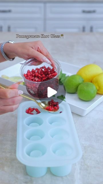 Tamara Bradshaw on Instagram: "Comment SHOT GLASS MOLD and I will send you link for the mold. You can also click link in my bio✨

If you love this please save, share, like, and comment. Thank you boos🙏🏽

I’m loving this shot glass mold!! For the first one, I put mint leaves, lemon, lime, & pomegranate seeds. So good. Filled with a nice vodka and lime cocktail🥂

And second line, I used 2 packs of mints. Put 12 to 13 mints in each mold. Make sure you put 2 to 3 on top. Put in oven for 15min at 350. Let cool down until hard. Take out of mold.
I filled mines with egg nog yummy!! Bailey’s, Coquito or whatever you like. Make these for the holidays and Thank Me Later🥂

The mold is oven safe. I’m gonna make cookie shot glasses next. With a creamy liquor inside. YUMMY😋 

#kitchenideas #cooking Cookie Shot Glasses, Glass Appetizers, Shot Glass Appetizers, Shot Glass Mold, Cookie Shot, Cookie Shots, Egg Nog, Like And Comment, Thank Me Later