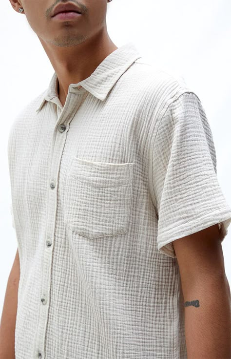 Vacation Clothing, Button Ups, Family Look, Shirt Design Inspiration, Diamond Supply Co, Our Values, Men Shirt, Muslin Cotton, Sustainable Clothing