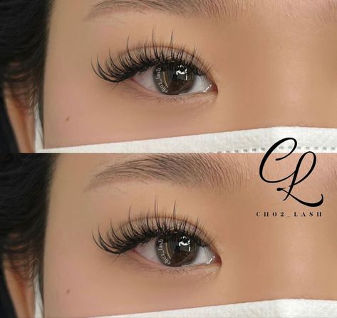 False Lashes Extensions, Wispy Lash Extensions Asian Eyes, Monolid Eye Lash Extensions, Lash Extensions Asian Eyes Monolid, Lash Extensions On Monolids, Hybrid Lash Extensions Asian Eyes, Lash Extensions Monolid, Lash Extensions Monolid Eyes, Monolid Lashes