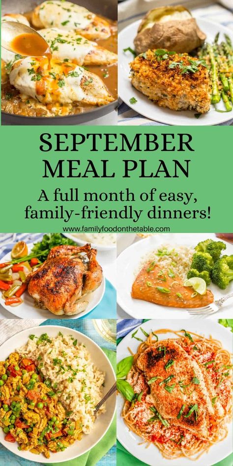 Weekly Dinner Menu Ideas Healthy, Meal Ideas For The Week Menu Planning, Daily Dinner Ideas Meal Planning, What To Eat This Week Meal Ideas, 7 Day Dinner Menu Ideas, A Week Of Dinner Ideas, Dinner For A Week Menu Planning, Planning Weekly Meals, 30 Days Of Meals